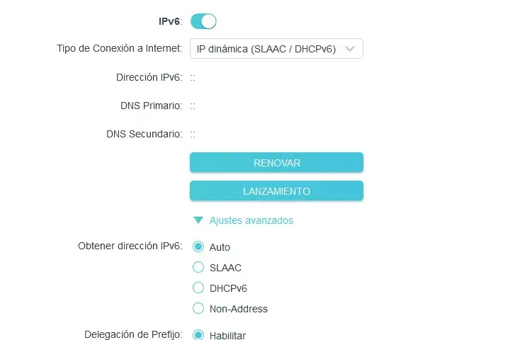 Setup IPV6 2