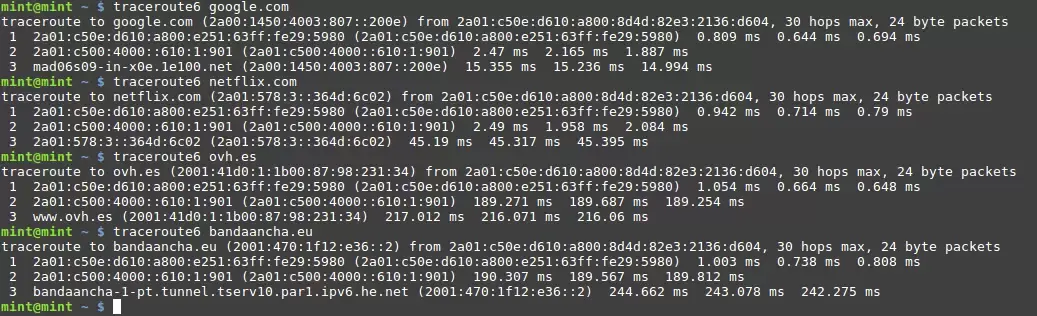 traceroute