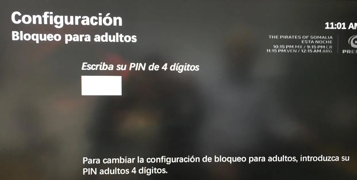 Bloqueo de canal por PIN