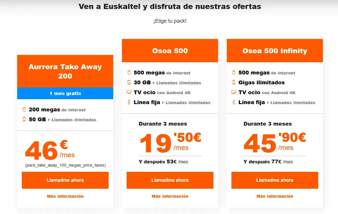 Combinados de Euskaltel