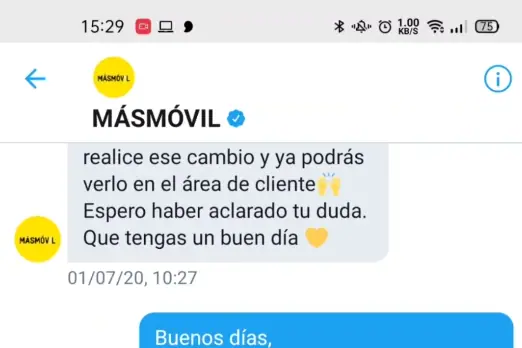 Twitter de MásMóvil 3