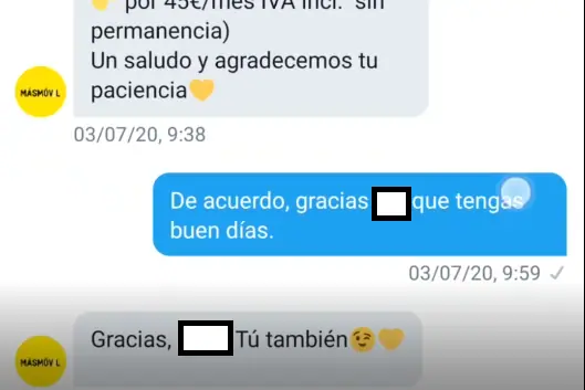 Twitter de MásMóvil 6