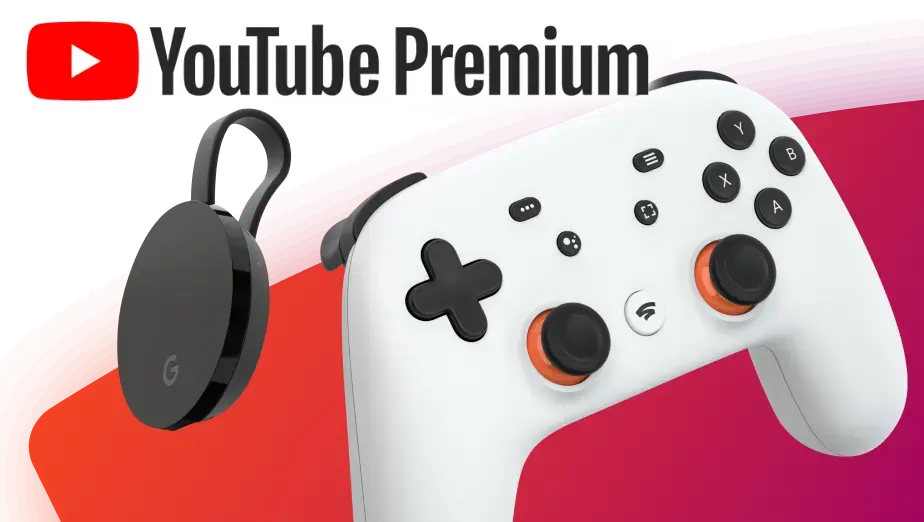 Promo Stadia para Youtube Premium