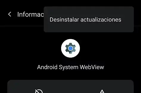 Desinstalar WebView