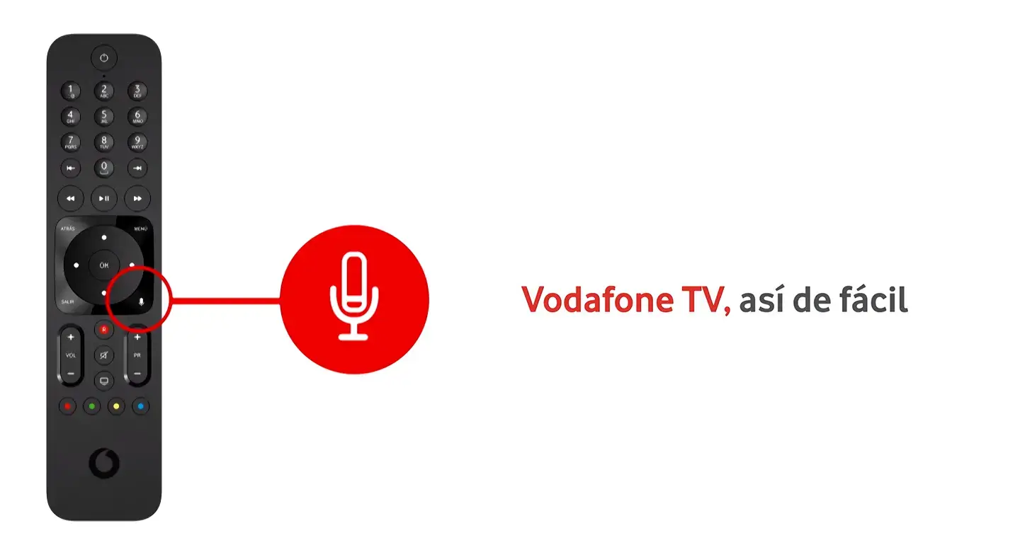 Mando por voz de Vodafone