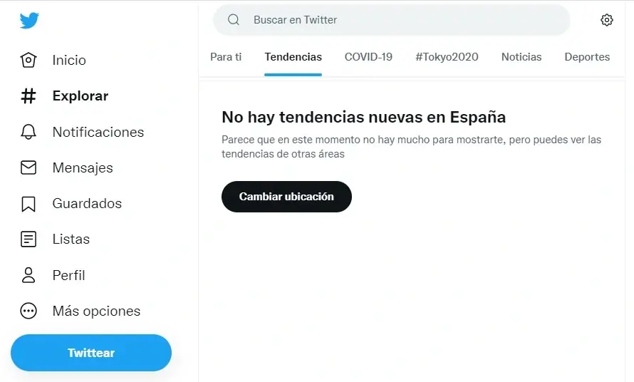 Mensaje Twitter