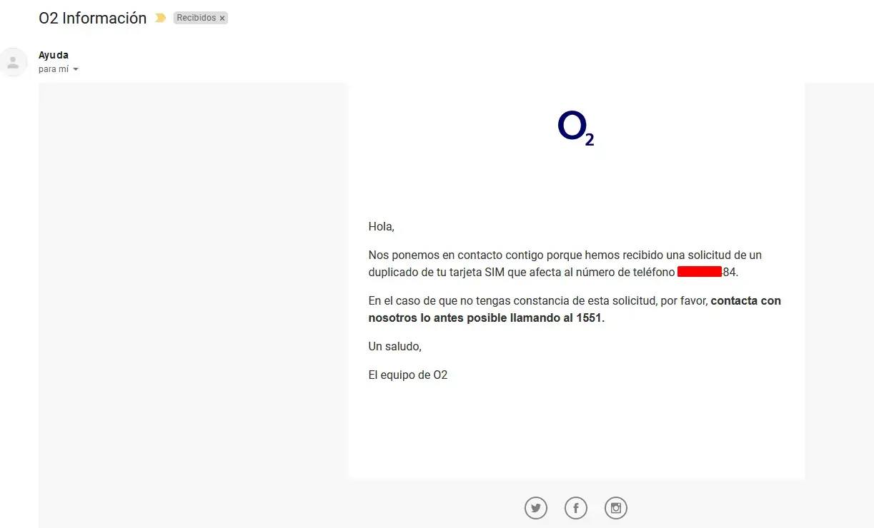 Correo de O2