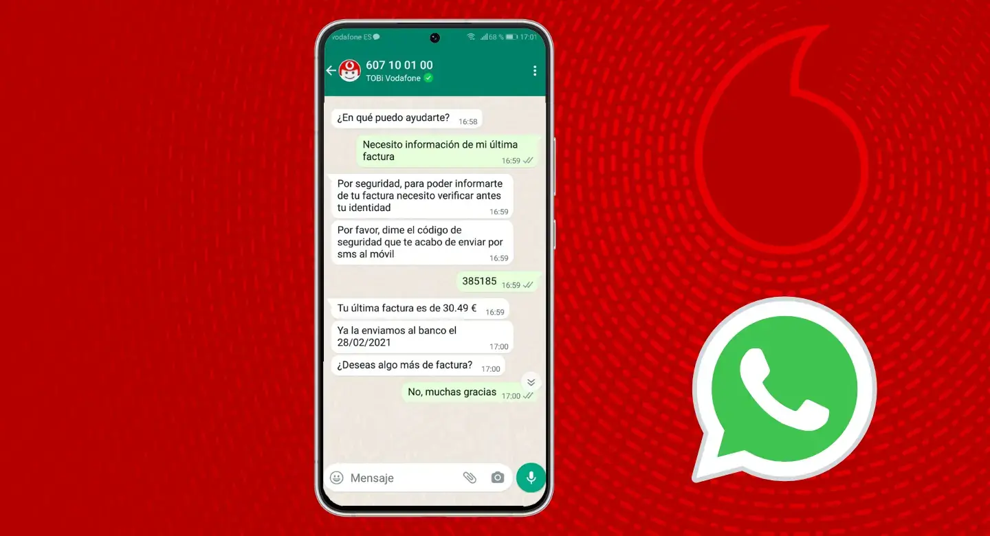 Whatsapp de Vodafone