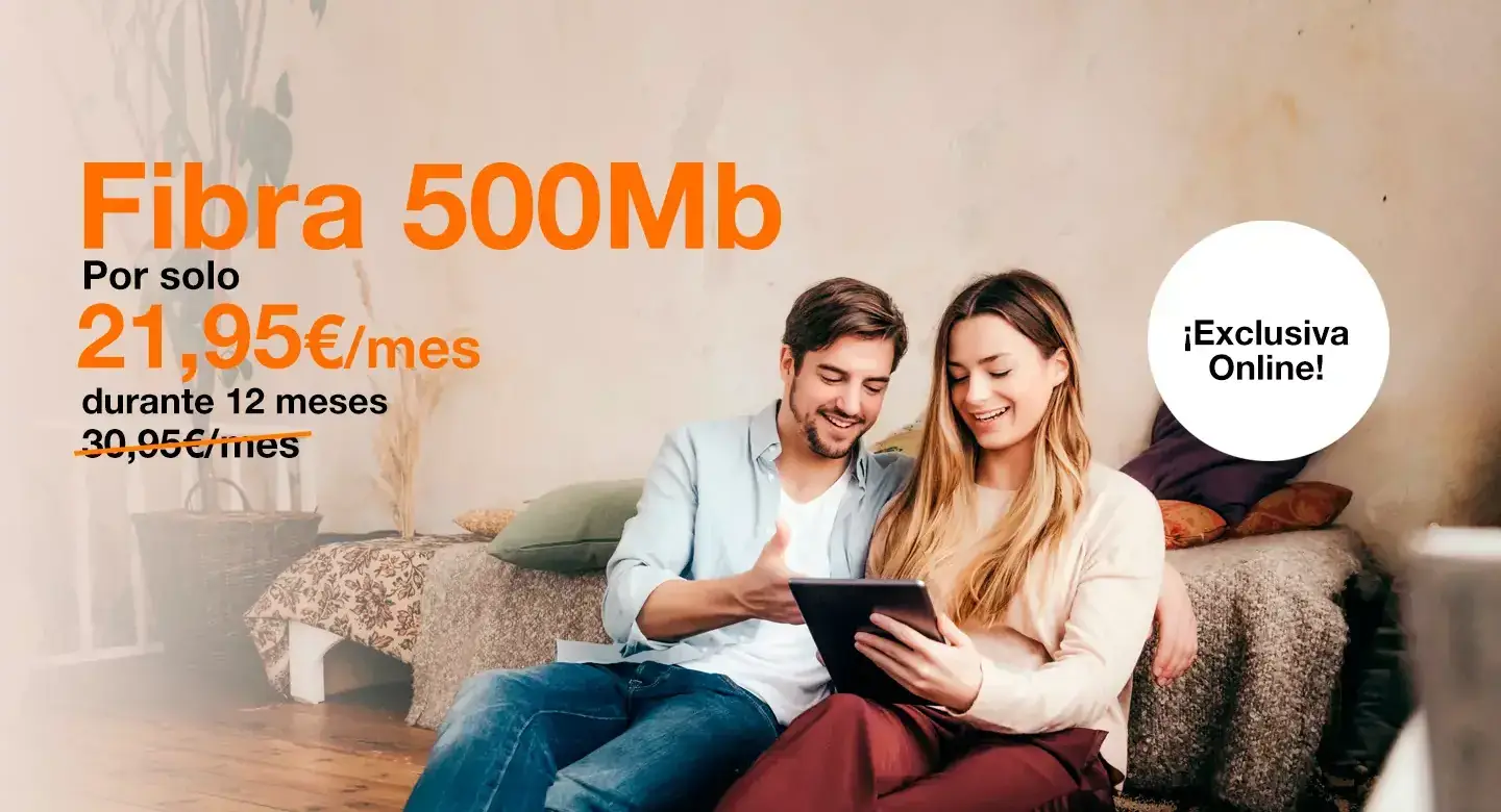 Promo fibra 12 meses de Orange