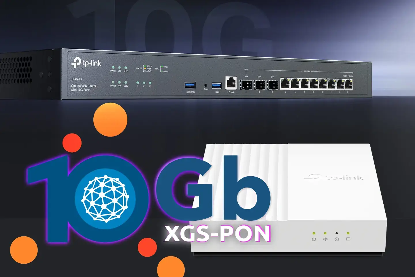 Digi XGS-PON Tp-Link XGZ030 Omada ER8411