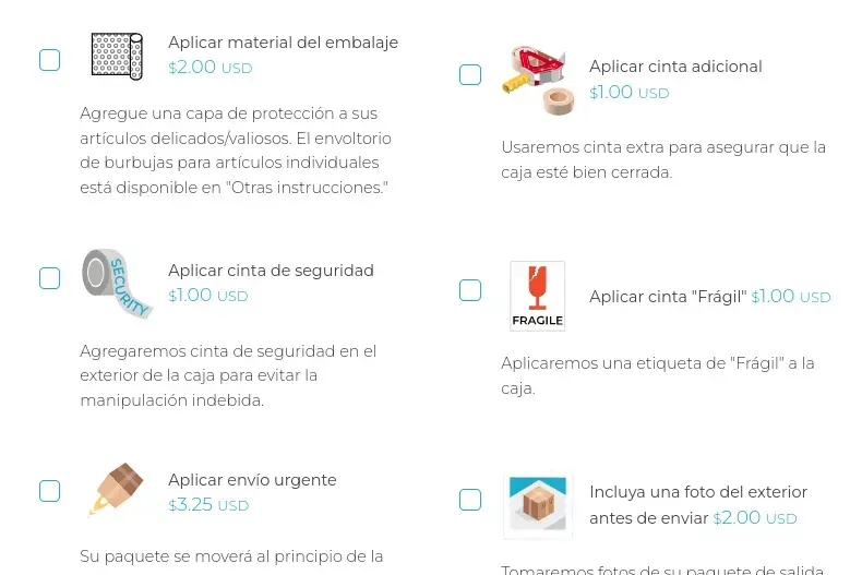 Servicios adicionales