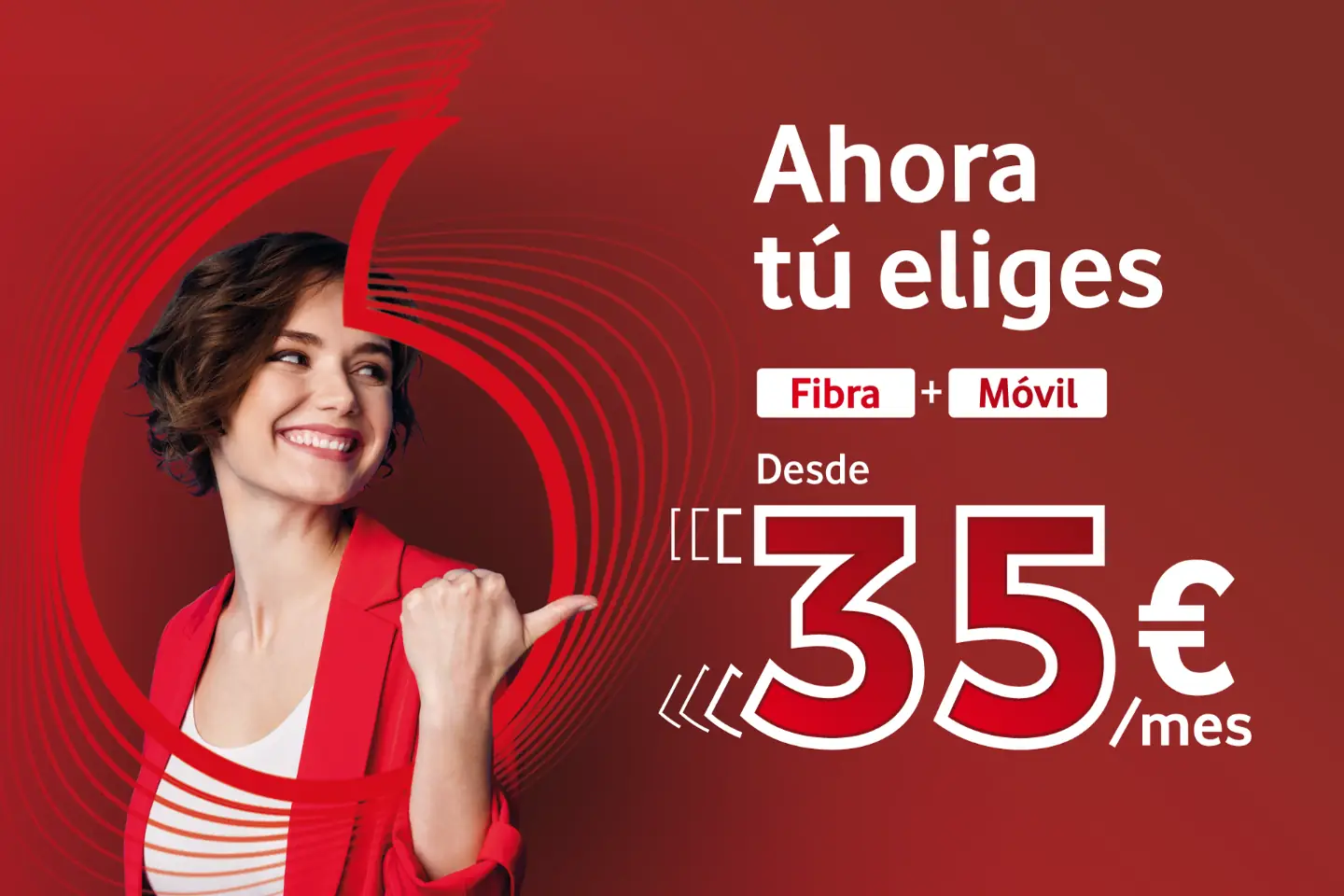 Fibra y móvil Vodafone 35€