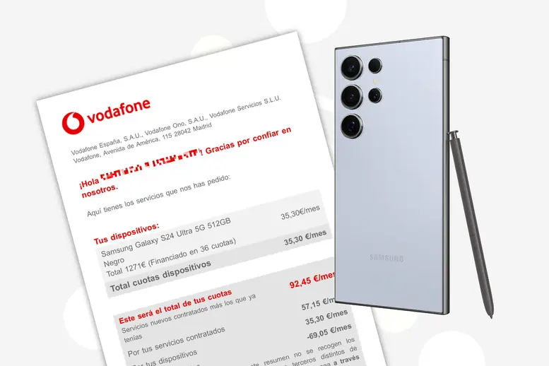 fraude movil financiado vodafone