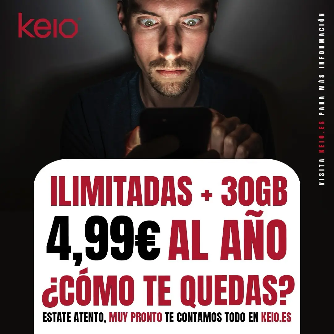 Keio 30GB 4,99€ al año