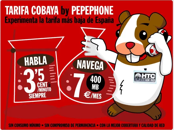 Tarifa Cobaya de Pepephone