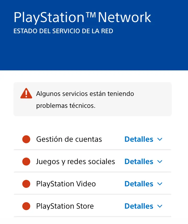 Estado PSN