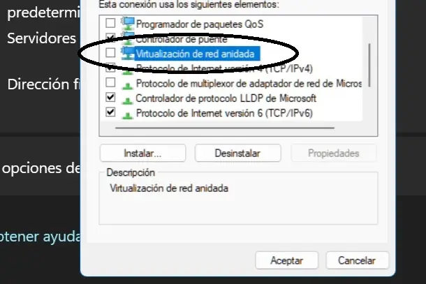 Virtualizacion de red anidada