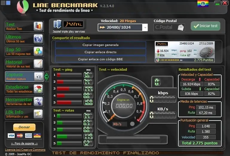 Line Benchmark