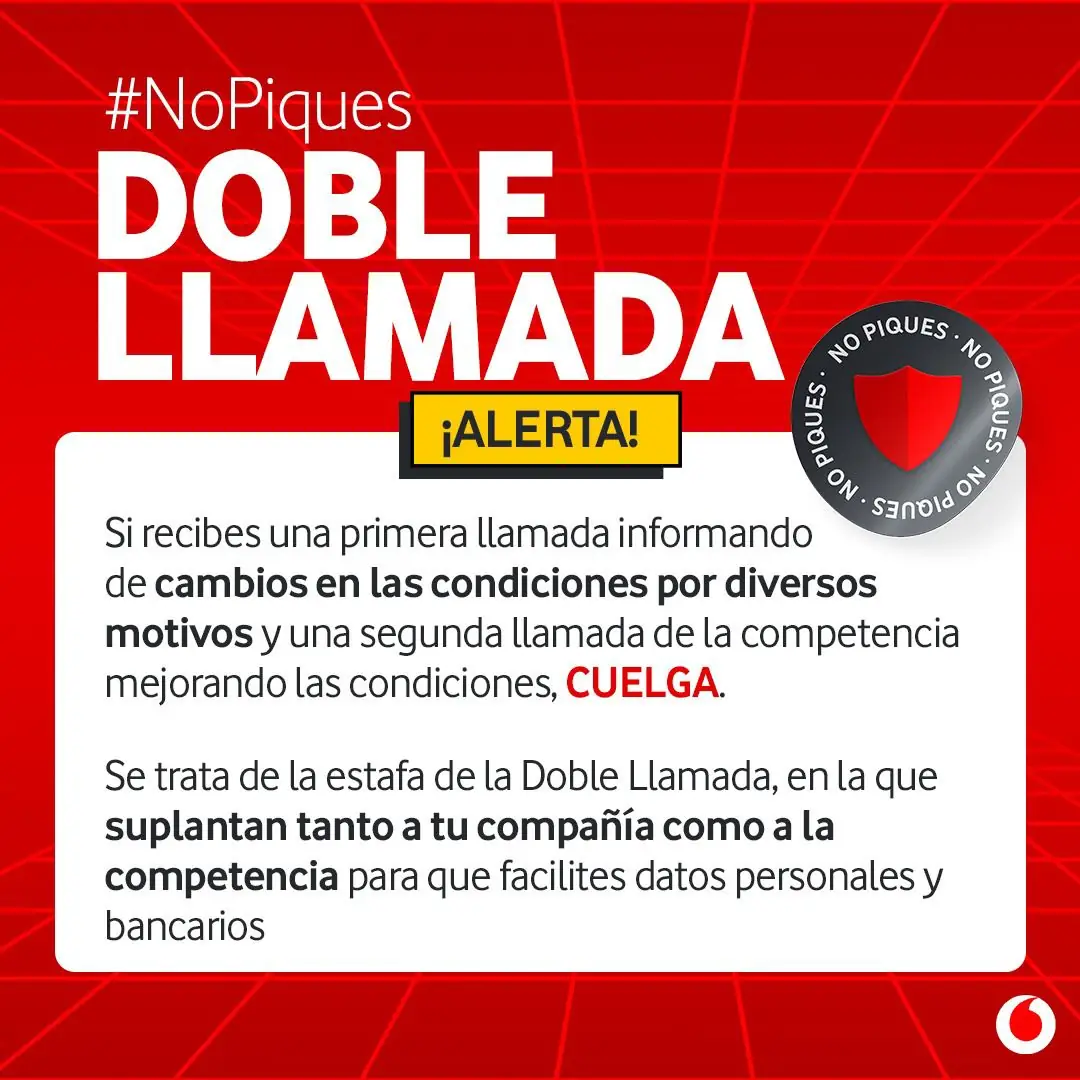 Aviso doble llamada