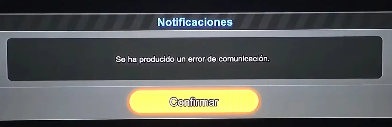 Error de comunicación