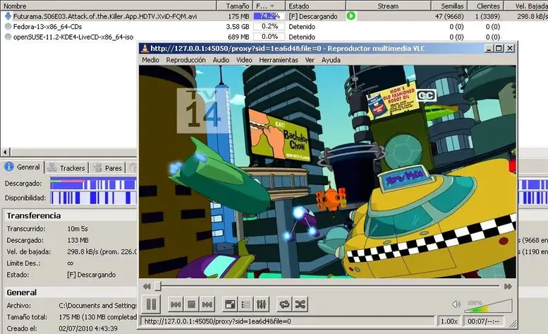 streaming utorrent 3 reproduciendo