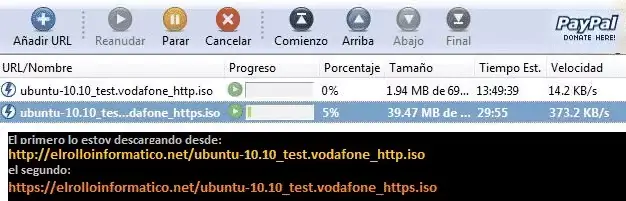 Capado de las descargas en Vodafone internet móvil