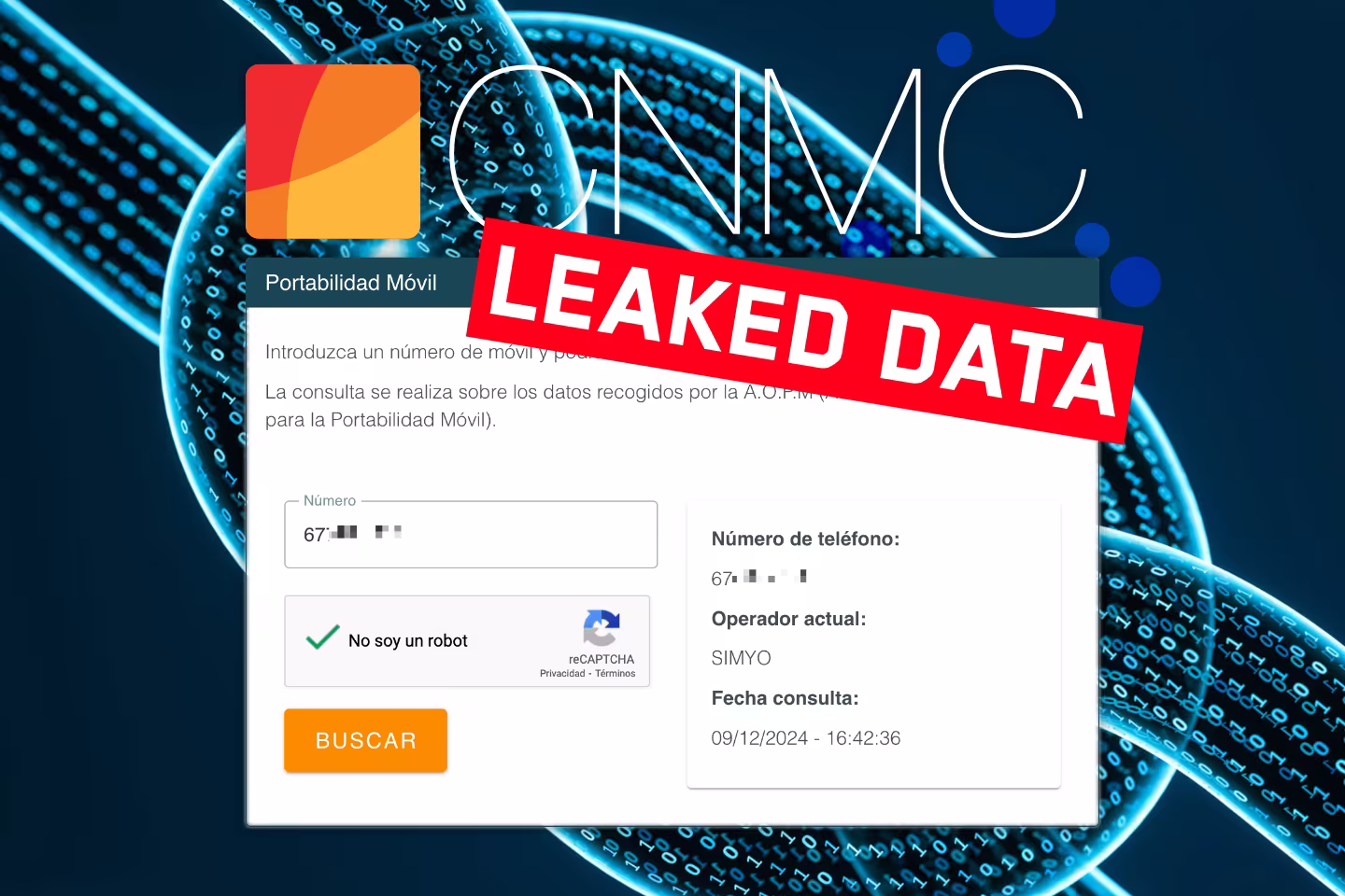 CNMC leaked data