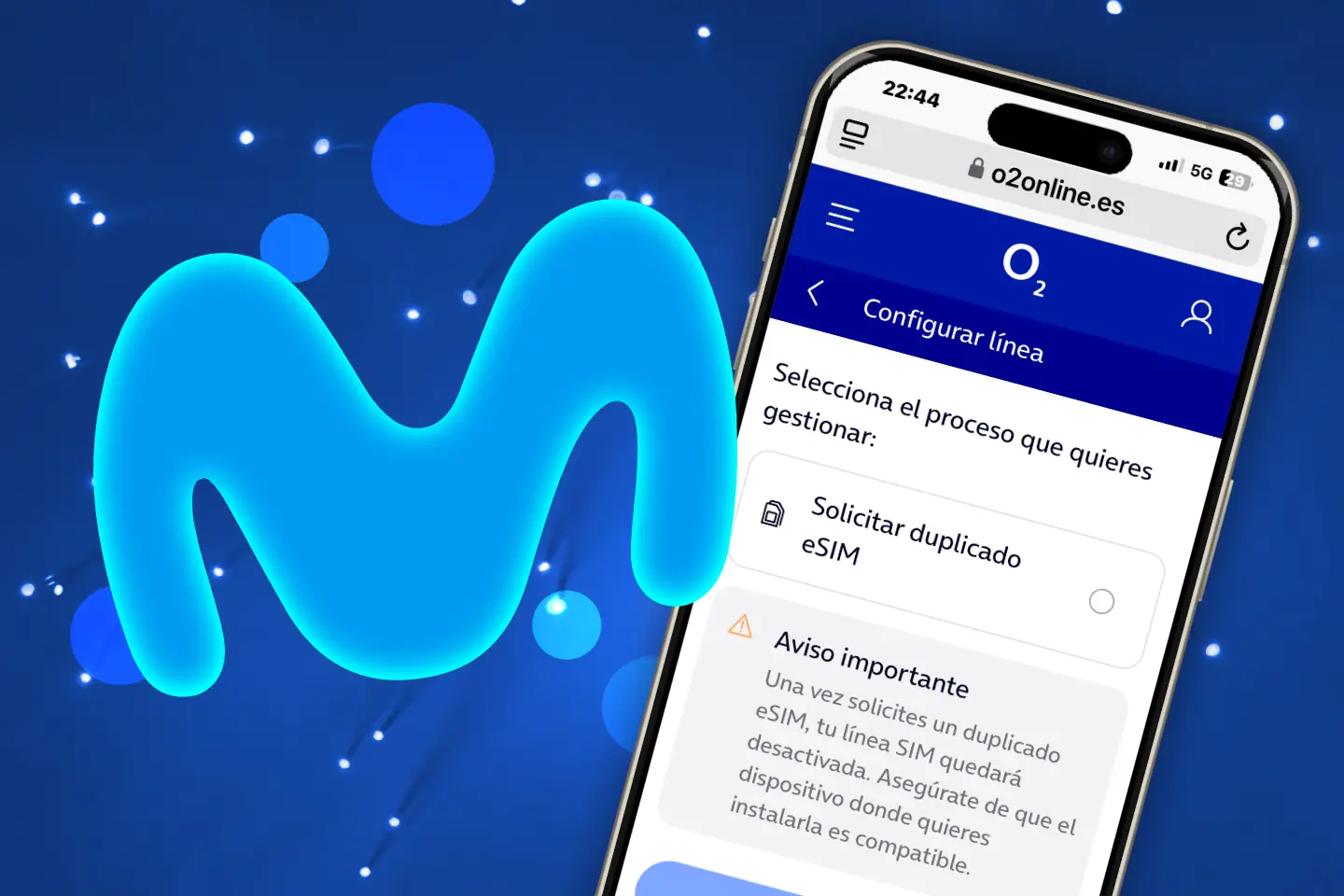 Movistar O2 convertir en eSIM