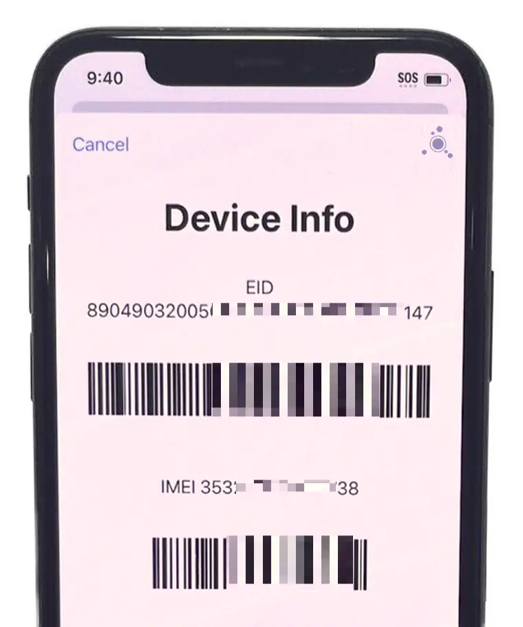 Device Info EID IMEI