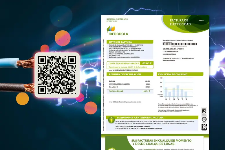 codigo qr factura luz
