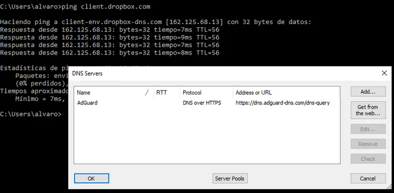 ping-dropbox-adguard