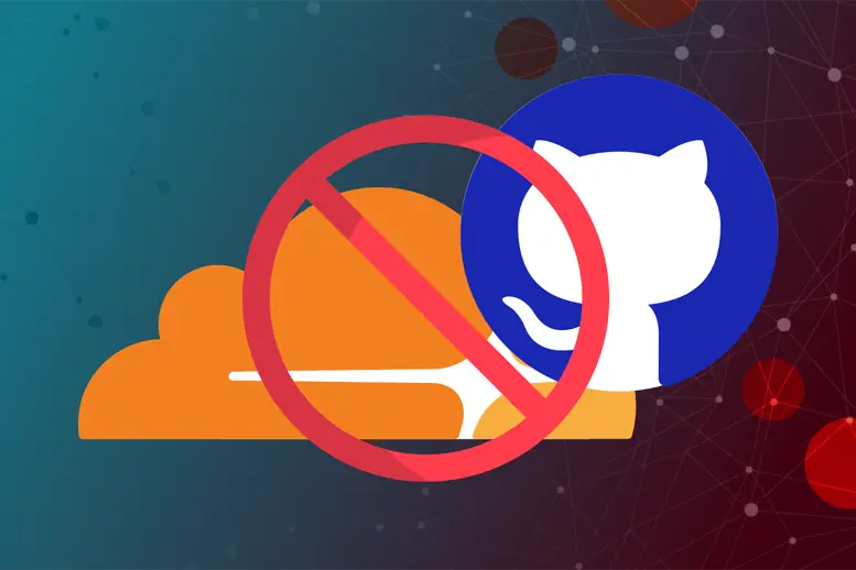 cloudflare github baneados