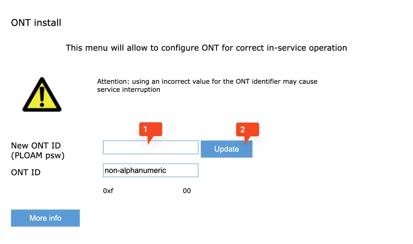 config ont