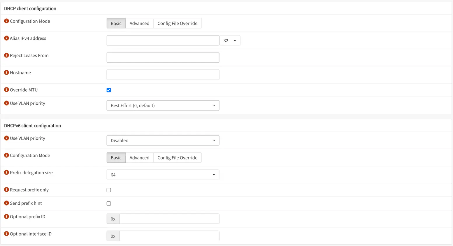 config interface 2