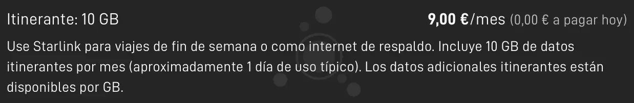 Itinerante 10GB
