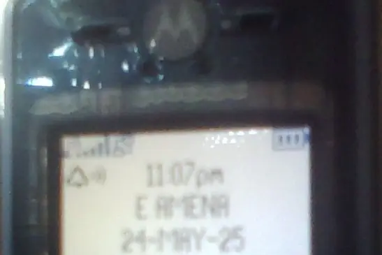 Pantalla principal de Motorola C450