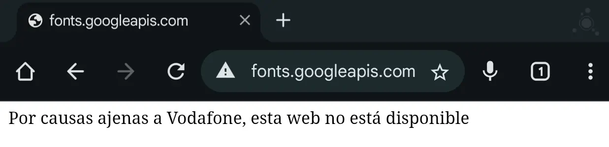 Causas ajenas Vodafone