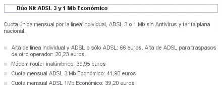 Dúo Kit ADSL