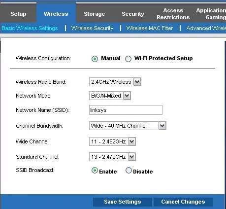 Configuración wifi