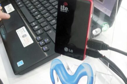Módem LTE fabricado por LG utilizado en la demostración