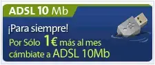 ADSL 10 Mb 1 €