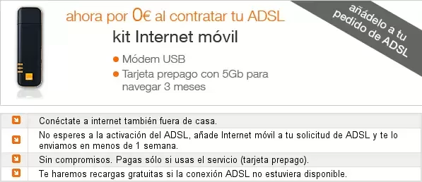 Orange ADSL internet móvil
