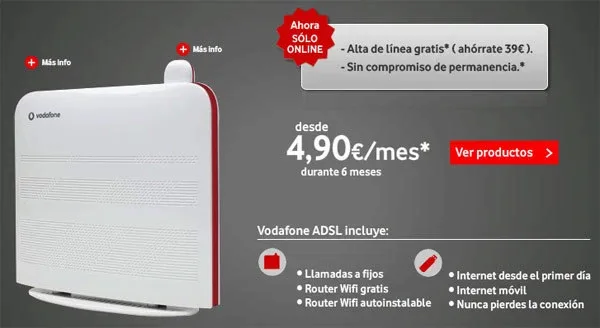 Vodafone sin permanencia