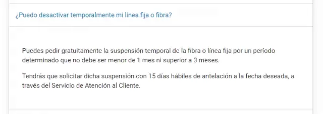 FAQ de Digi sobre la suspensión temporal de la fibra